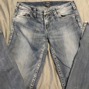 Silver silo bootcut jeans